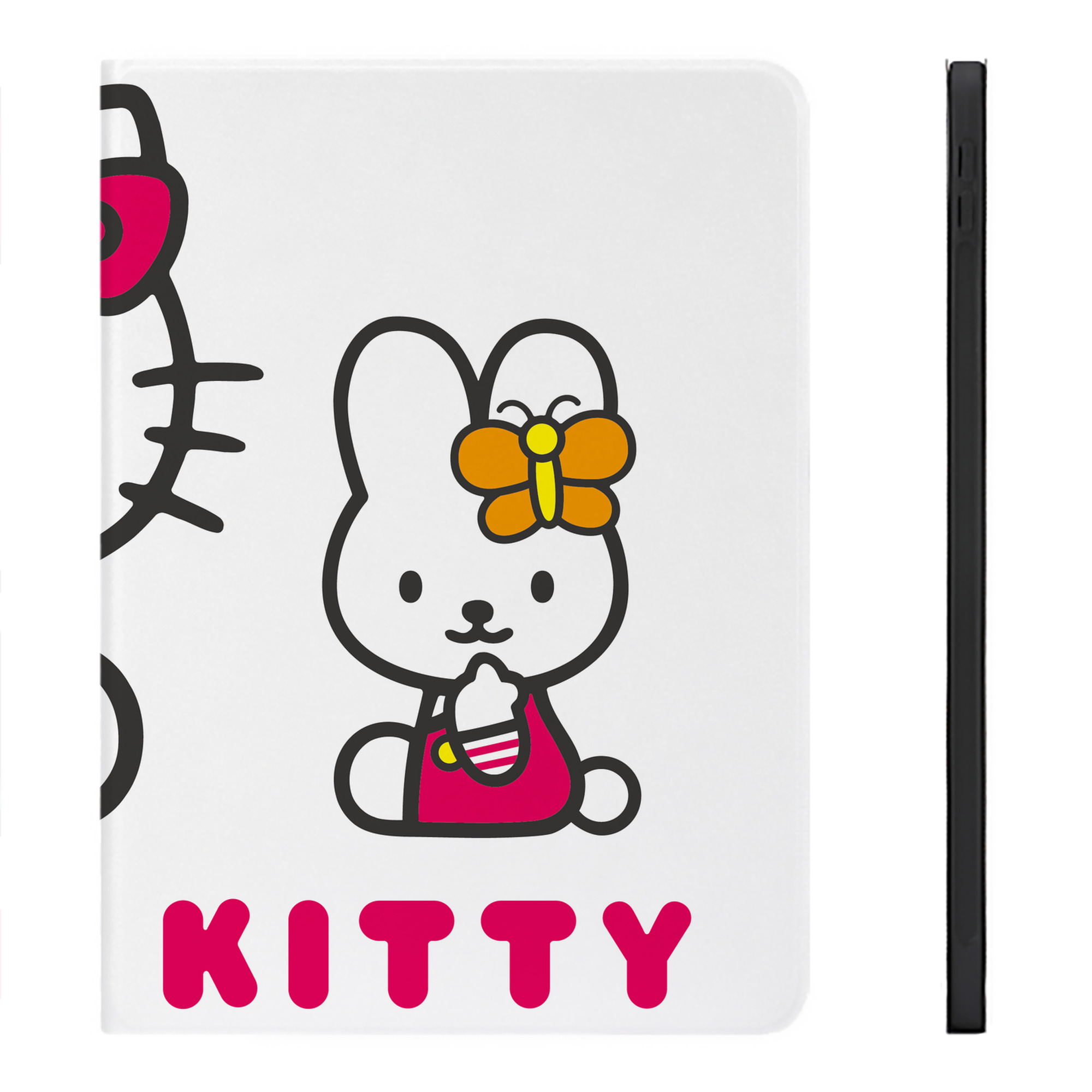 （画像用） Hello Kitty ハローキティ IPadケース ペンホルダー付き ブックスタイルデザイン
